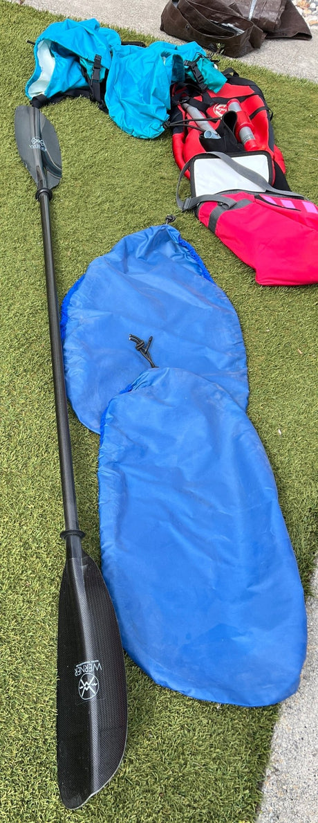 Necky - Necky Nookta Outfitter Tandem Kevlar 22' Red/Blue USED - Headwaters Adventure Co