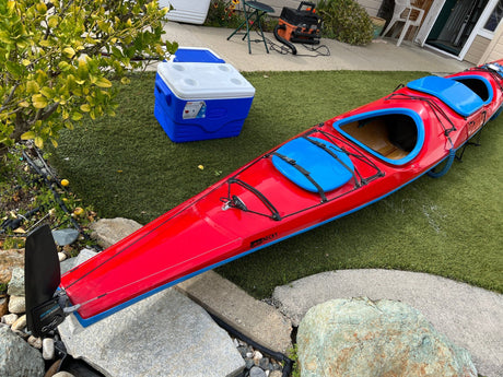 Necky - Necky Nookta Outfitter Tandem Kevlar 22' Red/Blue USED - Headwaters Adventure Co